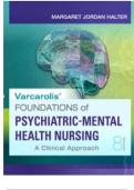 Test Bank Varcarolis Foundation Of Psychiatric Mental health Nursing 8th Edition Marget Jordan Halter 