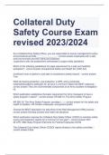 Collateral Duty Safety Course Exam revised 2023/2024