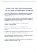 ISSA FINAL EXAM LATEST 2022-2024 QUESTIONS AND  VERIFIED ANSWERS / ISSA FINAL EXAM LATEST 2022-2024