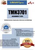 TMN3701 Assignment 2 (COMPLETE ANSWERS) 2024 (781160) - DUE 9 May 2024 