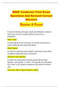 BNSF Conductor Final Exam  Questions And Revised Correct  Answers  Updated & Passed
