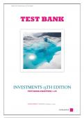 Zvi Bodie & Allan Kane-INVESTMENTS 13TH EDITION TEST BANK/ALL Chapters 1-28 included/Newest 2024 version
