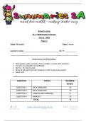 Grade 11 Mathematical Literacy (MATH LIT) June Paper 1 and Memo - 2024