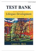 Test Bank for Exploring Lifespan Development 4th Edition by Laura E. Berk||ISBN 978-0134419701||Complete Guide A+||Latest 2024