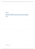 2023 HESI Exit Exam Test Bank
