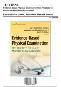 Test Bank for Evidence Based Physical Examination Best Practices for Health and Well Being Assessment, 1st Edition by Gawlik, 9780826164537, Covering Chapters 1-29 | Includes Rationales