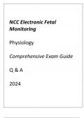 NCC EFM (PHYSIOLOGY) COMPREHENSIVE EXAM GUIDE Q & A 2024