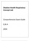 SHADOW HEALTH RESPIRATORY CONCEPT LAB COMPREHENSIVE EXAM GUIDE Q & A 2024.