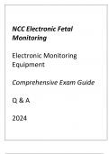 NCC EFM (ELECTRONIC MONITORING EQUIPMENT) COMPREHENSIVE EXAM GUIDE 