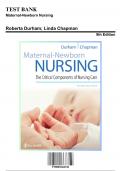 Test Bank for Maternal-Newborn Nursing, 3rd Edition by Linda Chapman, 9780803666542, Covering Chapters 1-19 | Includes Rationales