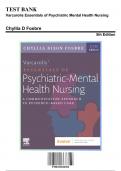 Test Bank for Varcarolis Essentials of Psychiatric Mental Health Nursing, 5th Edition by Chyllia D Fosbre, 9780323810302, Covering Chapters 1-28 | Includes Rationales