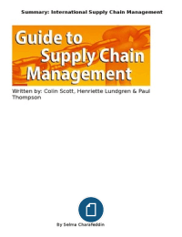 Summary of Guide to Supply Chain Management