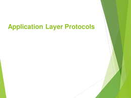TCP/IP Industry Standard_21-Application Layer Protocols