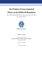 Pre-Master Thesis on the Position of Minors in the Dublin Regulation III