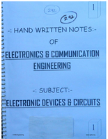 Electronics and device theory1