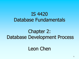 database developing process