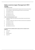 Practice questions MST-24306 Management section