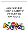 Unit 27 Understanding Health and Safety in the Business Workplace - P1, P2, P3, P4, M1, M2, M3 