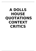 A Doll's House Revision Guide