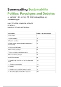 Sustainability politics: alle lectures en (bijna) alle literatuur