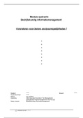 NCOI - Business IT & Management - Bedrijfskundig informatiemanagement- Moduleopdracht - Cijfer 8.0