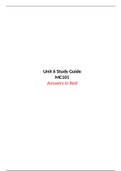 MC101 (Mass Communication in Society) - Unit 6 Study Guide for Quiz - Graded A - SEMO