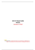 MC101 (Mass Communication in Society) - Unit 15 Study Guide for Quiz - Graded A - SEMO