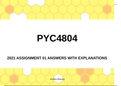 2021 PYC4804 Assignment 1 Answers with explanations