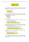 NURSING MISC Pediatric Proctor Final (100/100 Questions And Answers)_Complete Solution Rated A.