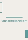 Samenvatting Vennootschapsrecht, 2020-2021, handboek Vennootschapsrecht toegepast (vijfde editie)