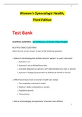 Women’s Gynecologic Health, Third Edition Test Bank -– Correct Answers at the End of Each Chapter