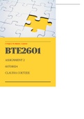 BTE2601 - Assignment 2