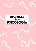 Apuntes completos Historia de la psicología - UNED