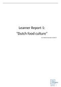 Learner Report 1: “Dutch food culture”