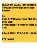 NCLEX-RN EXCEL Test Success through Unfolding Case Studies Ruth Wittmann-Price, Brenda Thompson