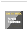New Aerobic Respiration GCSE/IGCSE Course 9-1 | Online Class Notes