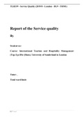 Report service quality
