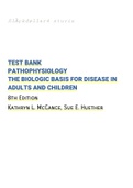 Testbank Pathophysiology The Biologic Basis For Disease In Adults And Children