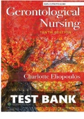 TEST BANK FOR GERONTOLOGICAL NURSING 10TH EDITION BY ELIOPOULOS. ISBN.13:97819751161002