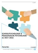 Samenvatting Toegepaste Psychologie - Schoolpsychologie en Pedagogische Psychologie - AJ 2021 - 2022