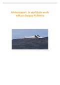 Aardrijkskunde verslag: 'Adviesrapport: de stad Quito en de vulkaan Guagua Pichincha'