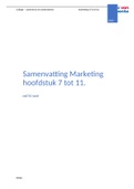 Samenvatting Marketing hoofdstuk 7 tot 11