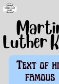Martin Luther King: I Have a Dream | Reading Comprehension & Complete the Quotes (with Answers!)