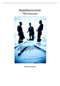 Bedrijfseconomie (PO) - Businesscase