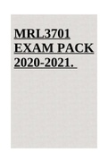MRL3701 Insolvency Law LATEST  EXAM PACK 2020-2021. 