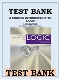 TEST BANK A CONCISE INTRODUCTION TO LOGIC 13TH EDITION BY PATRICK J. HURLEY, LORI WATSON 