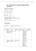 Essay Unit 2A - titration and colorimetry