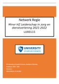 Netwerkregie lu00115 Minor Leiderschap in zorg en dienstverlening