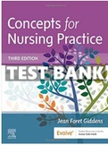 Test Bank for Concepts for Nursing Practice 3rd Edition Jean Giddens | Chapters 1- 57