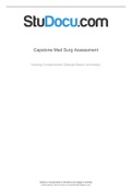 Capstone Med Surg Assessment | All Questions Answered (103 Solutions)